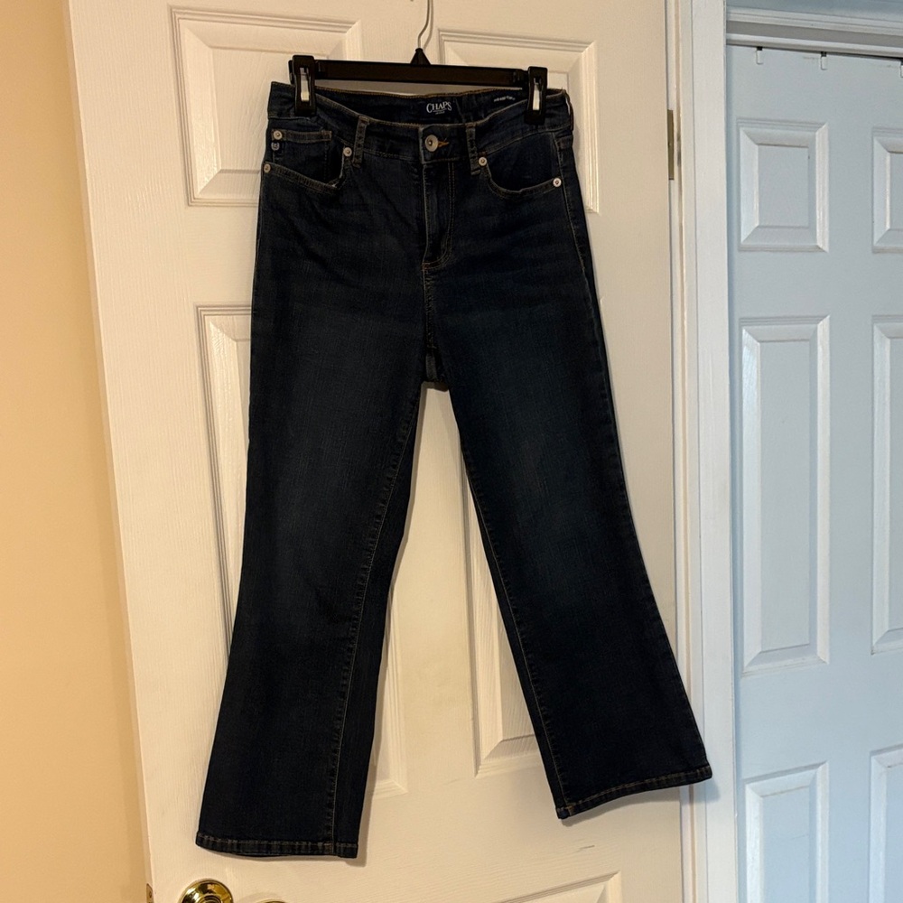 Chaps Women's Dark Blue Flare Jeans